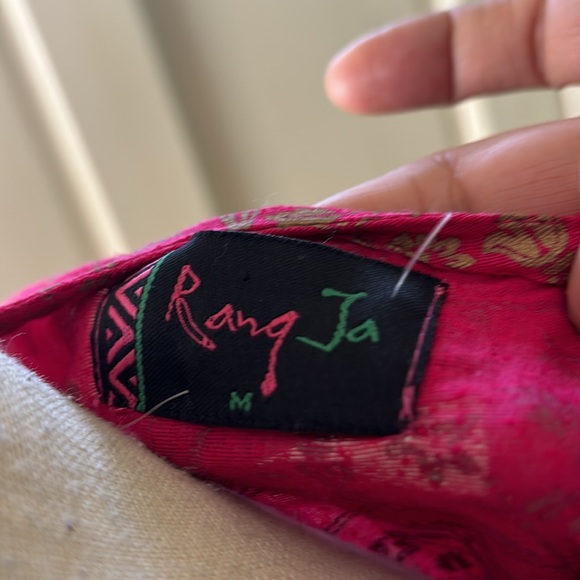 Rang Ja Women’s new size M India embellished peplum long sleeves blouse - Picture 7 of 11